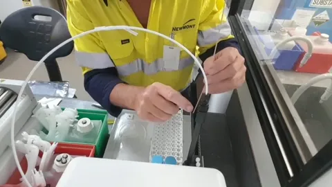FS3700 sample probe installation at Newmont mine site